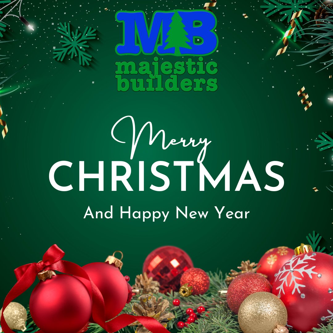 BuildMajesticUT's tweet photo. We wish you a Merry Majestic Christmas and a Happy New Year. We will be closed this coming week to celebrate the holidays with our families, but we look forward to returning for another great year in January of 2023.
#MerryChristmas #HappyNewYear #BuildMajestic #2023 https://t.co/thtmtyId1J