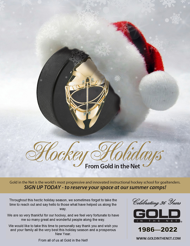 We would like to take this time to wish you and your family the very best this Holiday Season.
🎄 🏒 🥅
Merry Christmas, and Hockey Holidays!

#hockey #goalie #Christmas
#BeaGOLDtender