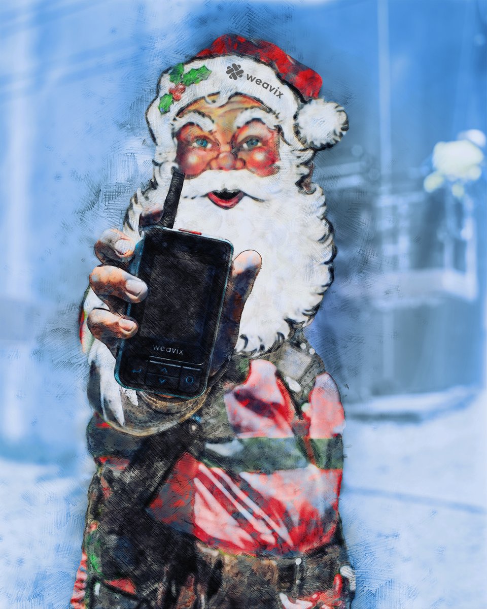 weavixiow's tweet photo. 🎄 Merry Christmas from us and the big guy himself (with the help of his trusted walt™ #SmartRadio 📲) 

Today, we wish nothing but joy and holiday cheer to all our clients, teammates, families and friends. ❄️

#SmartRadio #IoW #WorkWithWalt #CBRS #DitchTheDumb https://t.co/XXo2ooJBoN