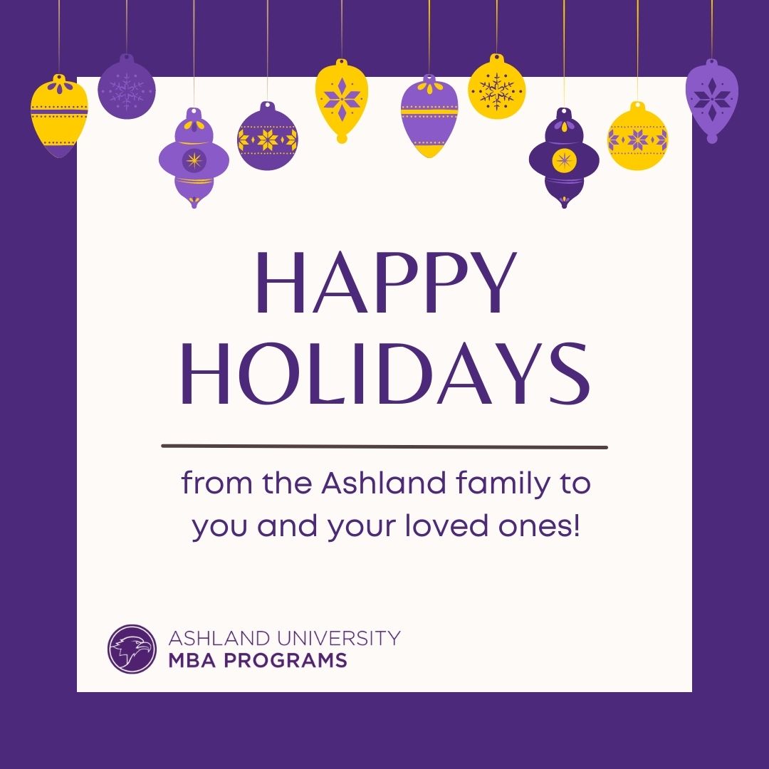 Happy Holidays from the Ashland family to you and your loved ones!