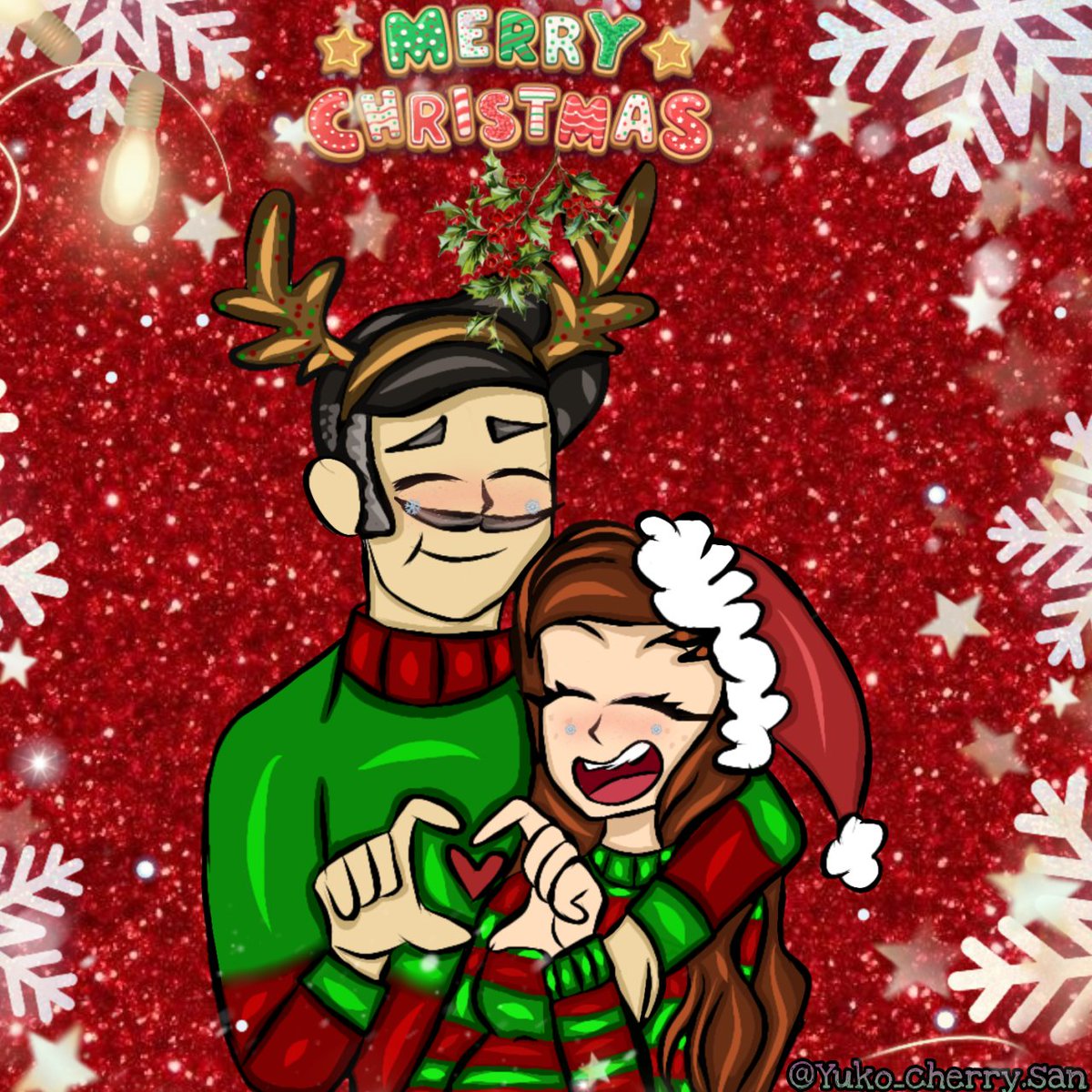 Yuko_Cherry's tweet photo. Merry Christmas wishes Yuko and the Gotcha family!!!ππβ€β¨
#fliplinestudios #papalouie #papalouiepals #fanart #oc #dukegotcha #gotchafamily #DuYa https://t.co/PkcN8mO1UT