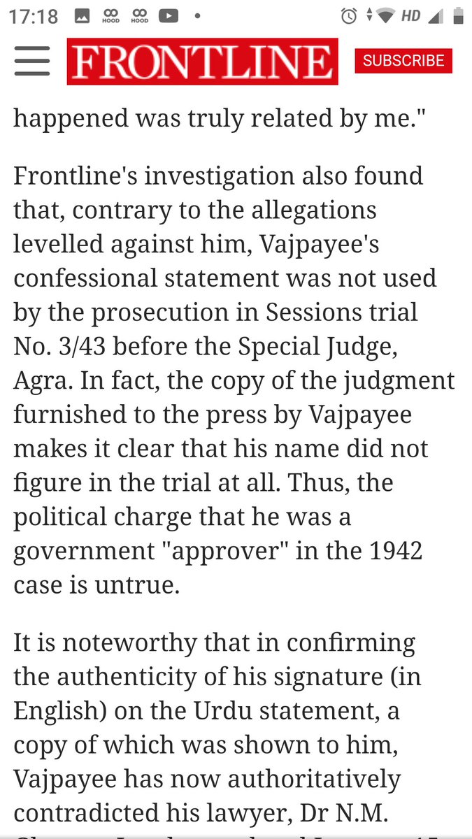 RatanSharda55's tweet photo. @psychiatrycal 16 year old. 
This is @frontlinepbs report of 1998. 
#Congress is nothing but #HateMachine https://t.co/1mBixUzvwJ