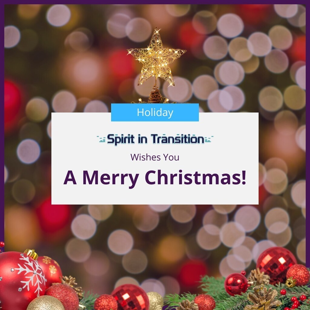 spirittransits's tweet photo. From all of us at Spirit In Transition, we would like to wish you a very merry Christmas! May this season bring you joy and peace as you celebrate with family and friends. We hope that the new year is filled with love, laughter, and wonder. Best wishes f… https://t.co/YROLeiA1Yd https://t.co/KLZ7FGx523