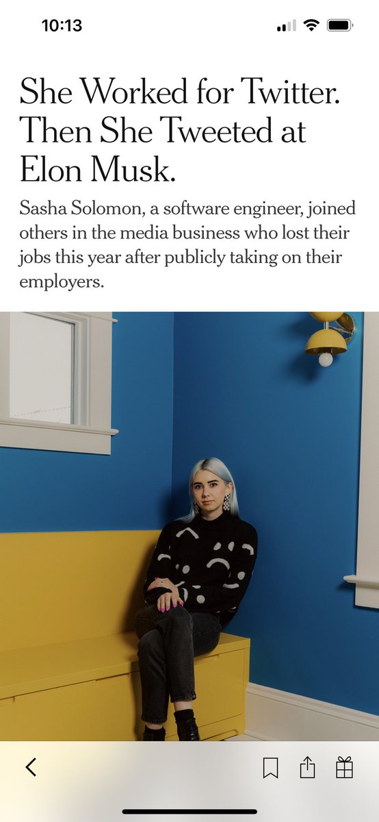 So <a href="/nytimes/">The New York Times</a> still hasn’t covered any of the #twitterfiles revelations, but they do have a 2500 word front page of Style section profile piece on a random <a href="/twitter/">Twitter</a> employee no one has ever heard of before who was fired.