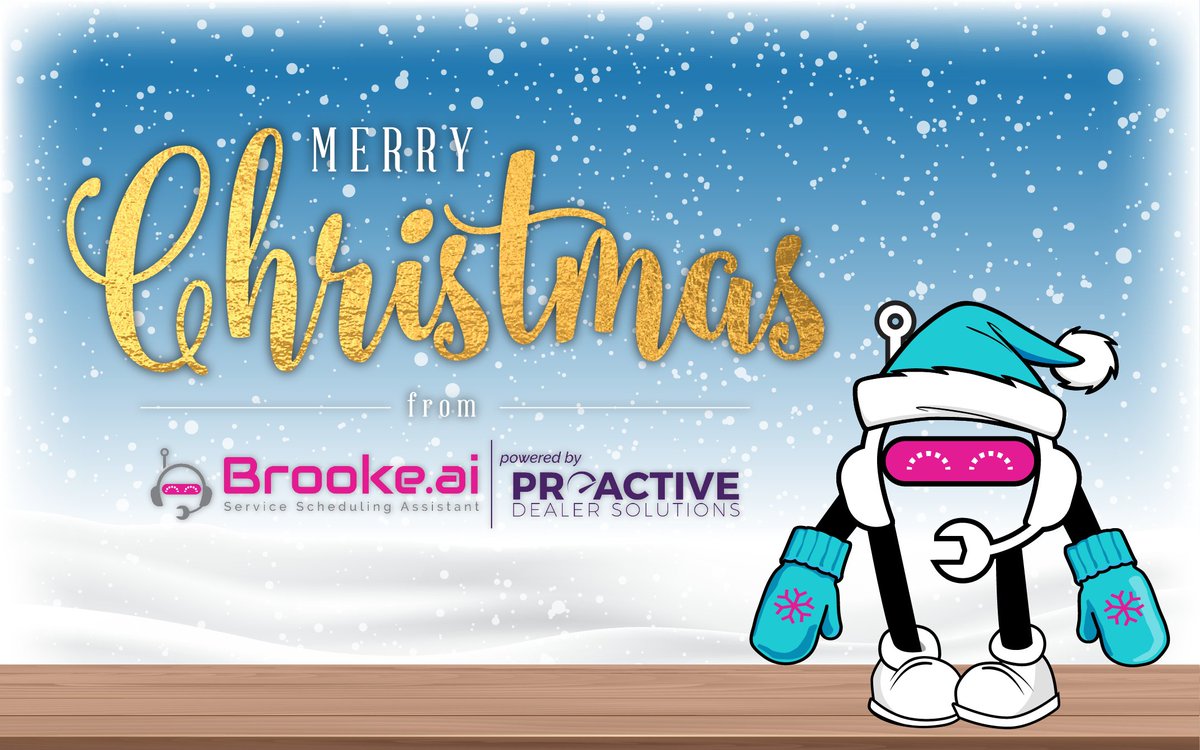 pdsbrooke_ai's tweet image. Wishing all of our followers a very Merry Christmas! We hope you have a warm and cozy holiday season. 🎁

#Brookeai #BookwithBrooke #ProactiveDealerSolutions