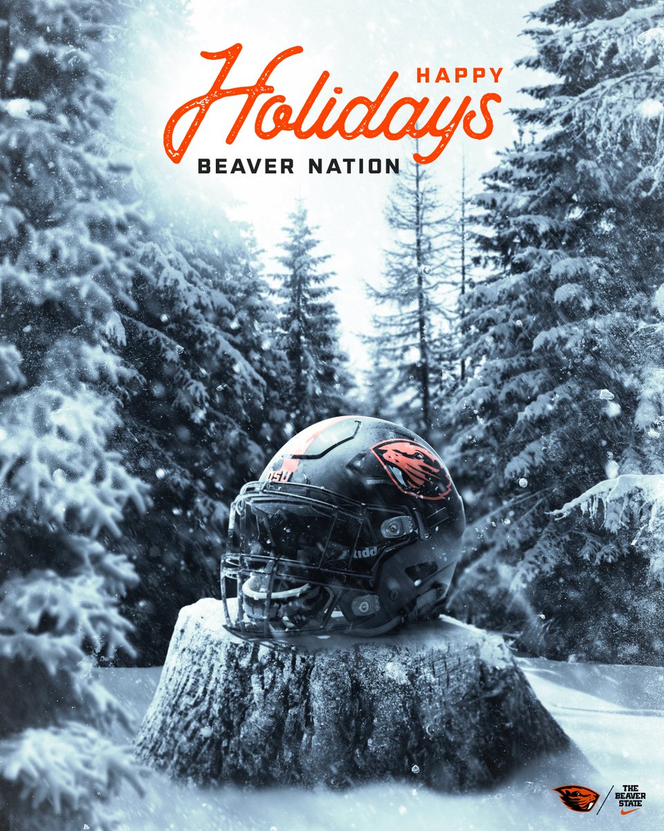 BeaverFootball's tweet photo. Merry Christmas and Happy Holidays, Beaver Nation! https://t.co/E37opcnlKQ