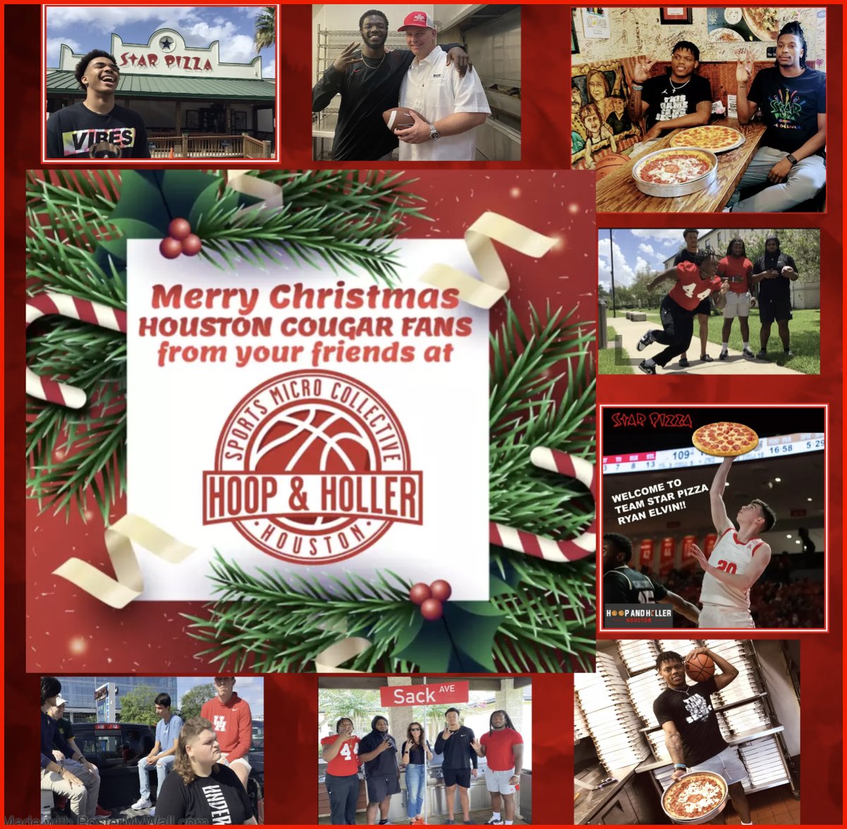 Merry Christmas from your friends @ HOOP & HOLLER HOUSTON ! #GoCoogs #Christmas #Big12 #ncaa #basketball #culture #football #Houston #Cougars