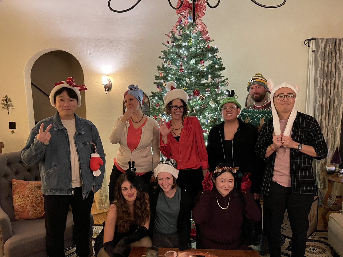 Merry Christmas and Happy Holidays from the Cimprich lab in a moment of silly celebration!
