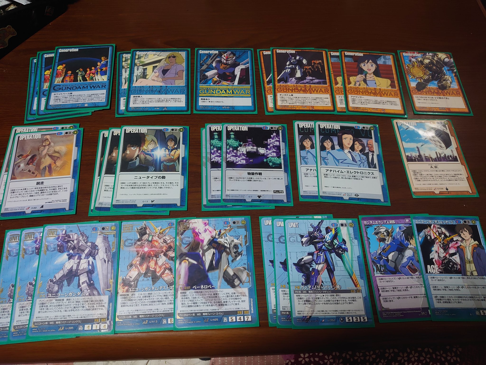 【楽ギフ_のし宛書】 早い者勝ち】ガンダムウォー 赤紫ダブルオー デッキ その他