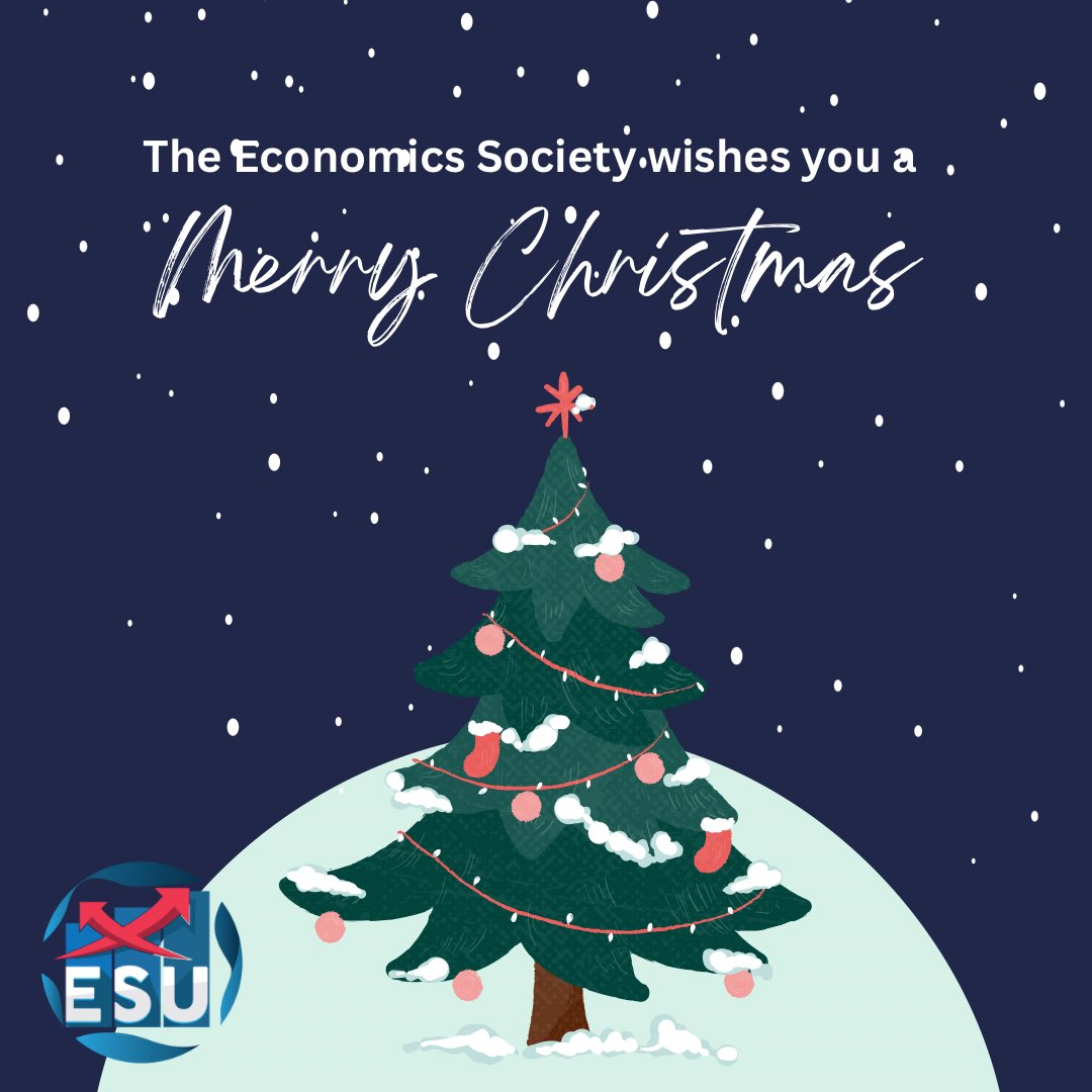 econsocietysta's tweet photo. The Economics Society wishes everyone a Merry Christmas filled with Joy, Happiness, and Peace🎄!!

May we have a safe and enjoyable season https://t.co/V2TTpBcg62