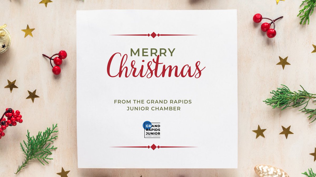 Merry Christmas and Happy Holidays from all of us at the Grand Rapids Junior Chamber! 

#grjc #community #holidays #christmasday
