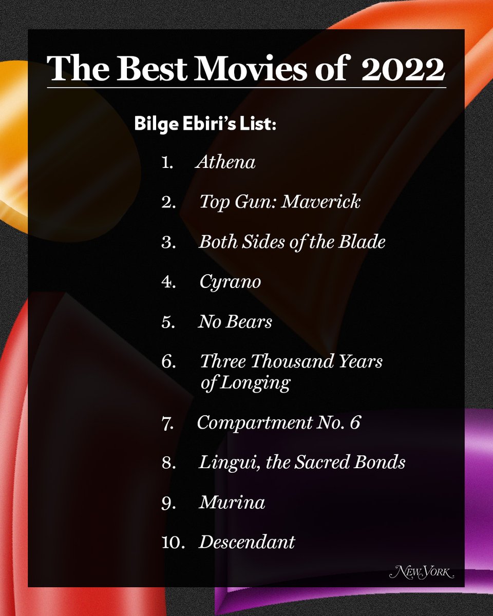 The best movies of 2022, according to @alisonwillmore and @BilgeEbiri nym.ag/3HUZUqa