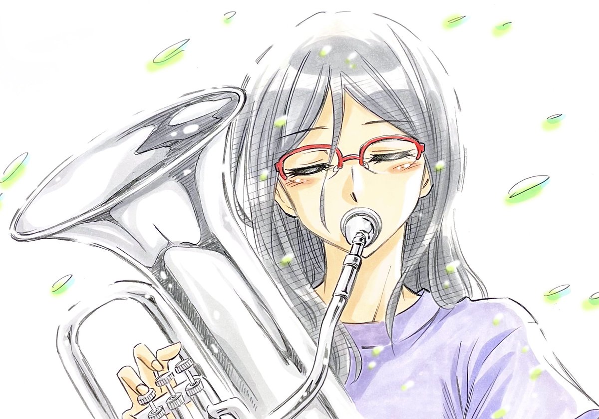 「その音のあたたかさを私はいつまでも忘れない来年も響け!ユーフォニアム 」|鷹魂のイラスト