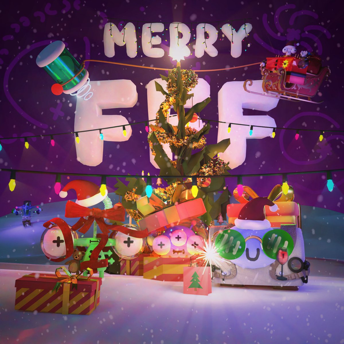 polyperfectteam's tweet photo. Merry FFF Christmas and Happy FFF New Year from the FFF team!
Launching soon: https://t.co/oWkEto0GkL
#fffthegame #indiegamedev #polyperfect #lol #idle #illustration #blender3D #unity3D https://t.co/nANzLGKhuK
