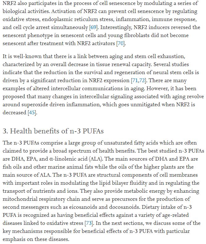 <a href="/mdpatrick/">Dan Patrick</a> <a href="/JuliaB_fitness/">Julia B.</a> <a href="/thesamparr/">Sam Parr</a> <a href="/davidasinclair/">David Sinclair</a> <a href="/NUSMedicine/">Yong Loo Lin School of Medicine</a> <a href="/IRBBarcelona/">IRB Barcelona</a> <a href="/AndreaBMaier/">Andrea Maier</a> <a href="/ResetYourClock/">iTR (Induced Tissue Regeneration)</a> <a href="/DrMorganLevine/">Morgan Levine</a> <a href="/LizRose14449371/">Liz Rose</a> <a href="/OcampoLab/">Ocampo Lab</a> Merry Xmas to everyone🎄and an excellent recent review on #Omega3's as #Antiaging #NRF2 inducers. "N-3 PUFA &amp; their metabolites may be recognized as potential agents to restore cellular redox state, slow down aging &amp; prevent age-related pathologies."🧬 sciencedirect.com/science/articl…