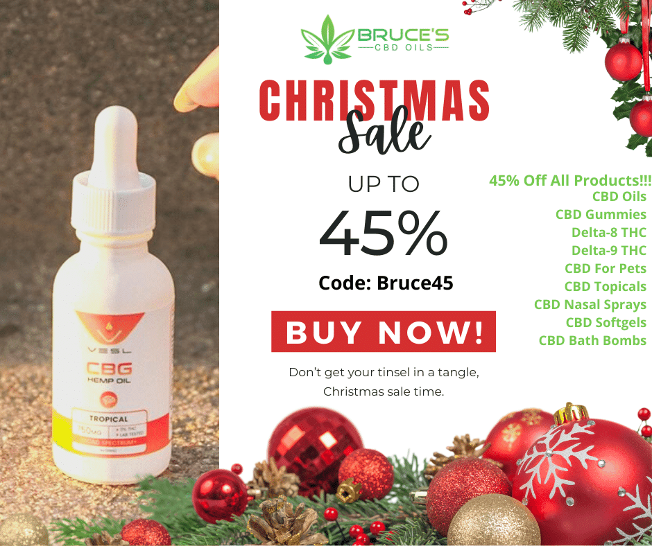 bdelonge54's tweet photo. Celebrate the holiday season with us! Get 45% off your purchase now through the New Year! Use code: Bruce 45 — Shop now and save big! 

#christmas #sale #holidayshopping #BrucesCBDOils #xmas #xmas2022 #christmas2022 #ChristmasShopping #CBDsale #CBDSuperStore https://t.co/wNCgwTAD2Z