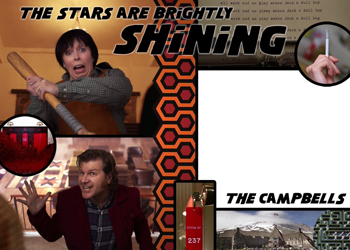 Merriest of Christmases or whatever you may celebrate this holiday season from the Campbell clan to all our friends and family near and far ❤️ 🎅❄️🎄 #Christmas #Christmascards #theshining #stephenking #stanleykubrick