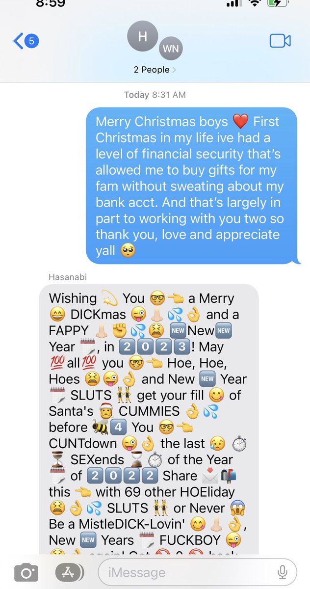 Marche's tweet photo. First and last time i try sending Hasan a heartfelt Christmas text.. https://t.co/3Ml4Ae60JY