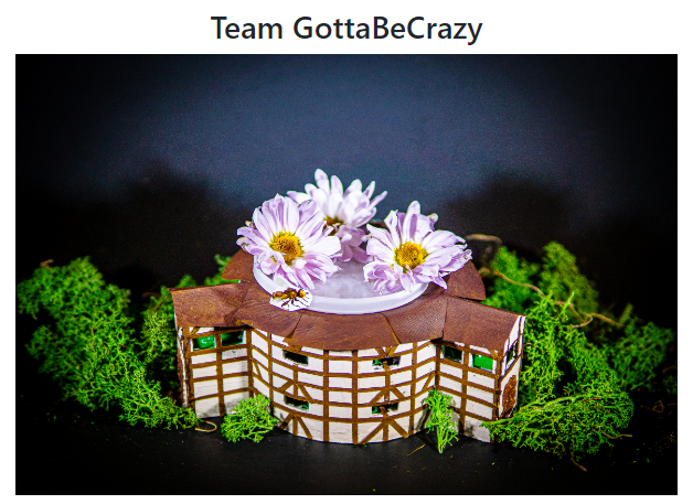 GottaBeCrazy2's tweet photo. #GISH2022 #BookBash #Item74: To Bee or Not to Bee? There’s no question: we’re pro-Bee. Create a bee drinking fountain that is a perfect recreation of Shakespeare’s Globe Theater. #GISH #TeamGottaBeCrazy https://t.co/mD4TIvUMvo