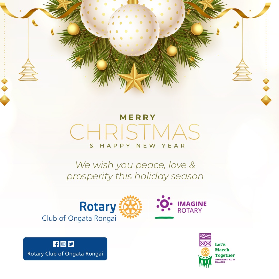 Merry Christmas and a happy New year 2023
From the Rotary Club of Ongata Rongai
