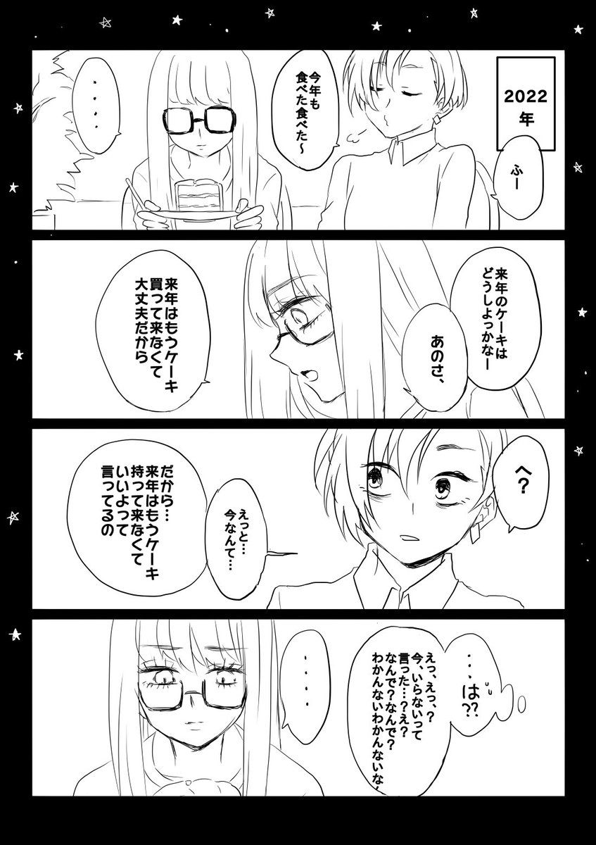 クリスマスは毎年一緒に過ごす2人の話①

#創作百合 