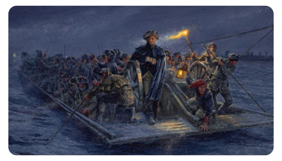Let's give a cheer for George Washington's adjutant Joseph Reed. Who pushed Washington into deciding to cross the Delaware. Otherwise we'd spend Christmas saluting King Charles III.