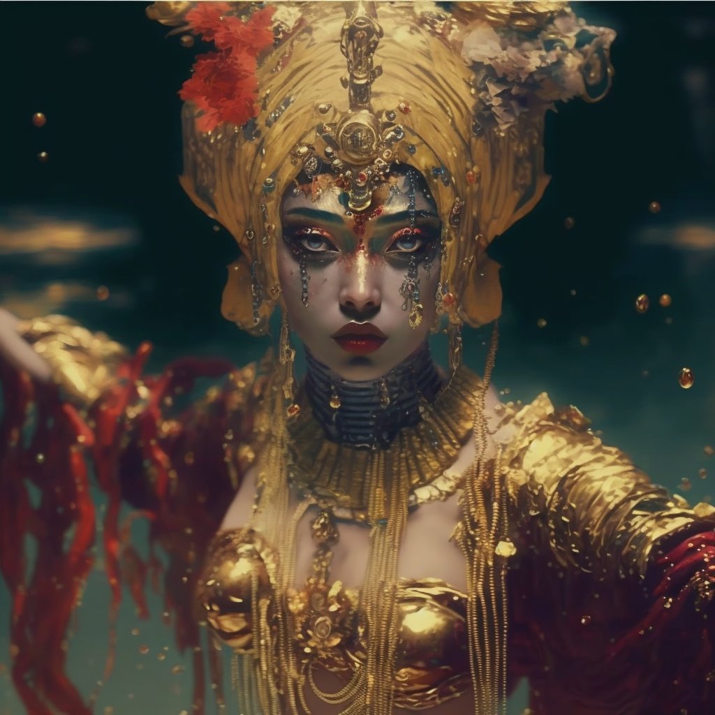 AIgene_NFT's tweet photo. Jibaro (👂❤️❌)  is one of my favorite episode,

and i wonder what if there is a "Jibaro" in ancient Japan or ancient Thailand

generated by our AI, hope u like it https://t.co/vgZwc6KYwL
