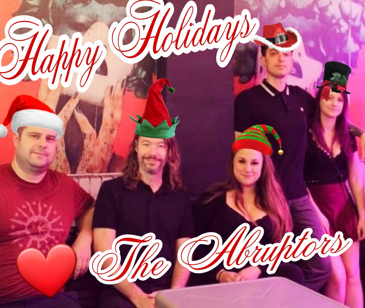 TheAbruptors's tweet photo. Happy Holidays! Our weird asses can't wait to announce some big things in 2023. For our Buffalo friends... Stay safe, this is one Holiday we won't soon forget ❄️🥶
#happyholidays #ska #theabruptors #fuckingsnow https://t.co/r7EAT9KN73