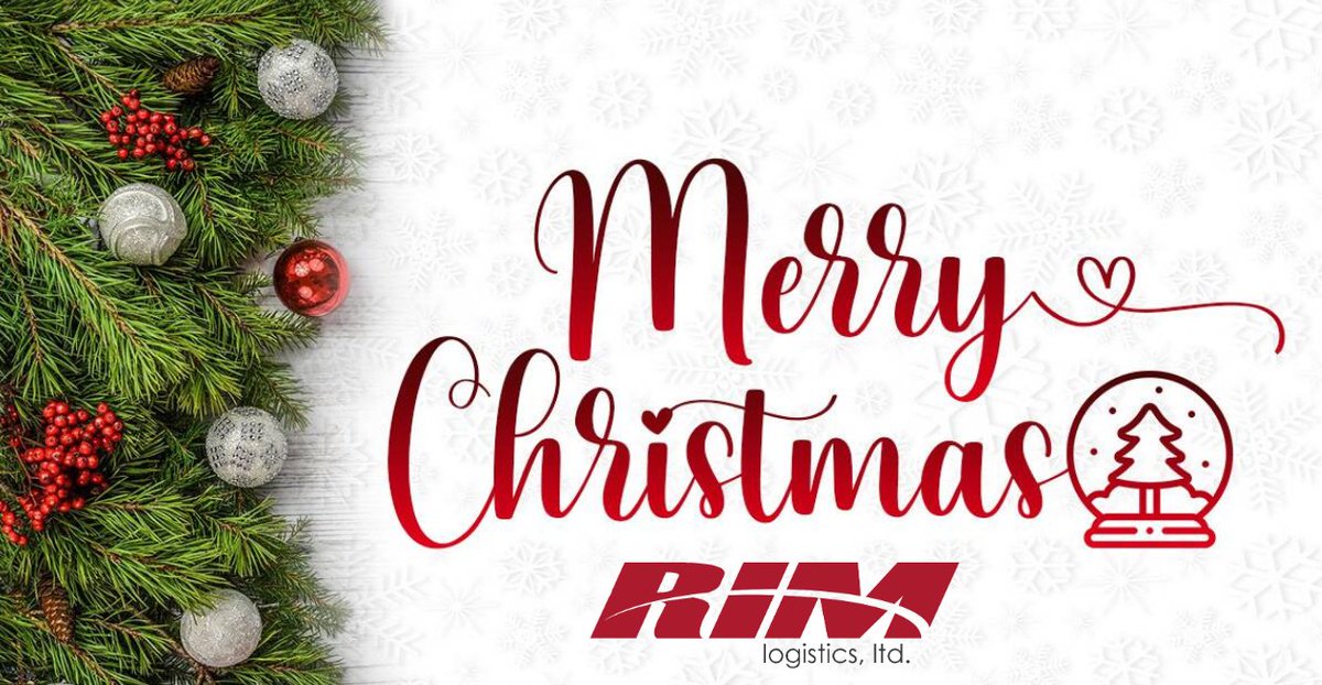 RIMlogistics's tweet photo. From our families to yours, we would like to wish you a very, Merry Christmas and Happy Holidays! 🎄 #spreadtheloveandcheer https://t.co/xqTJm92pyx