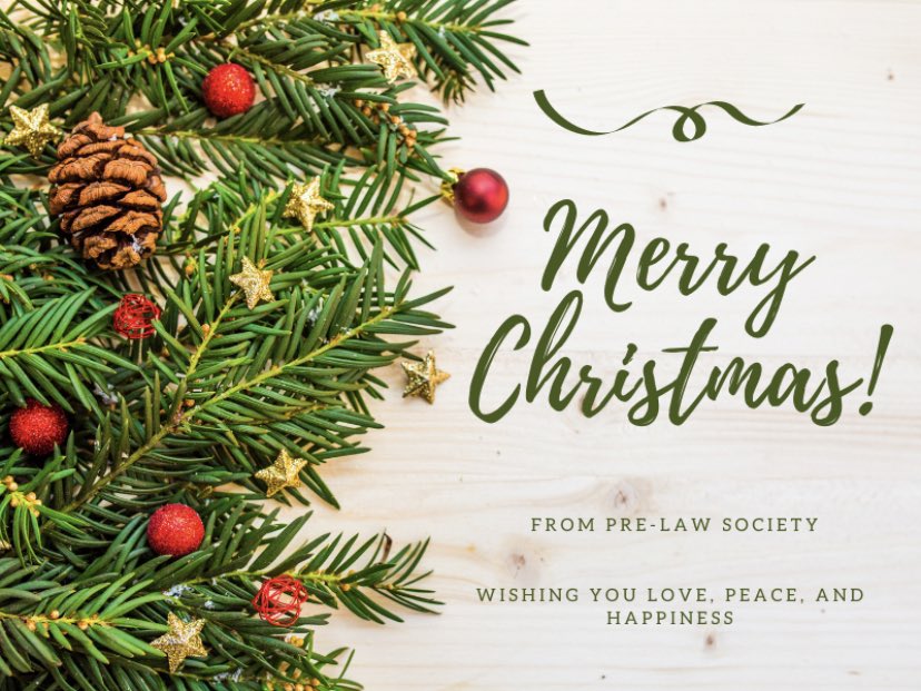 AlcornPLS's tweet image. Pre-Law Society would like to wish you all a Merry Christmas!! Wishing you all peace, love, and happiness . Enjoy your day