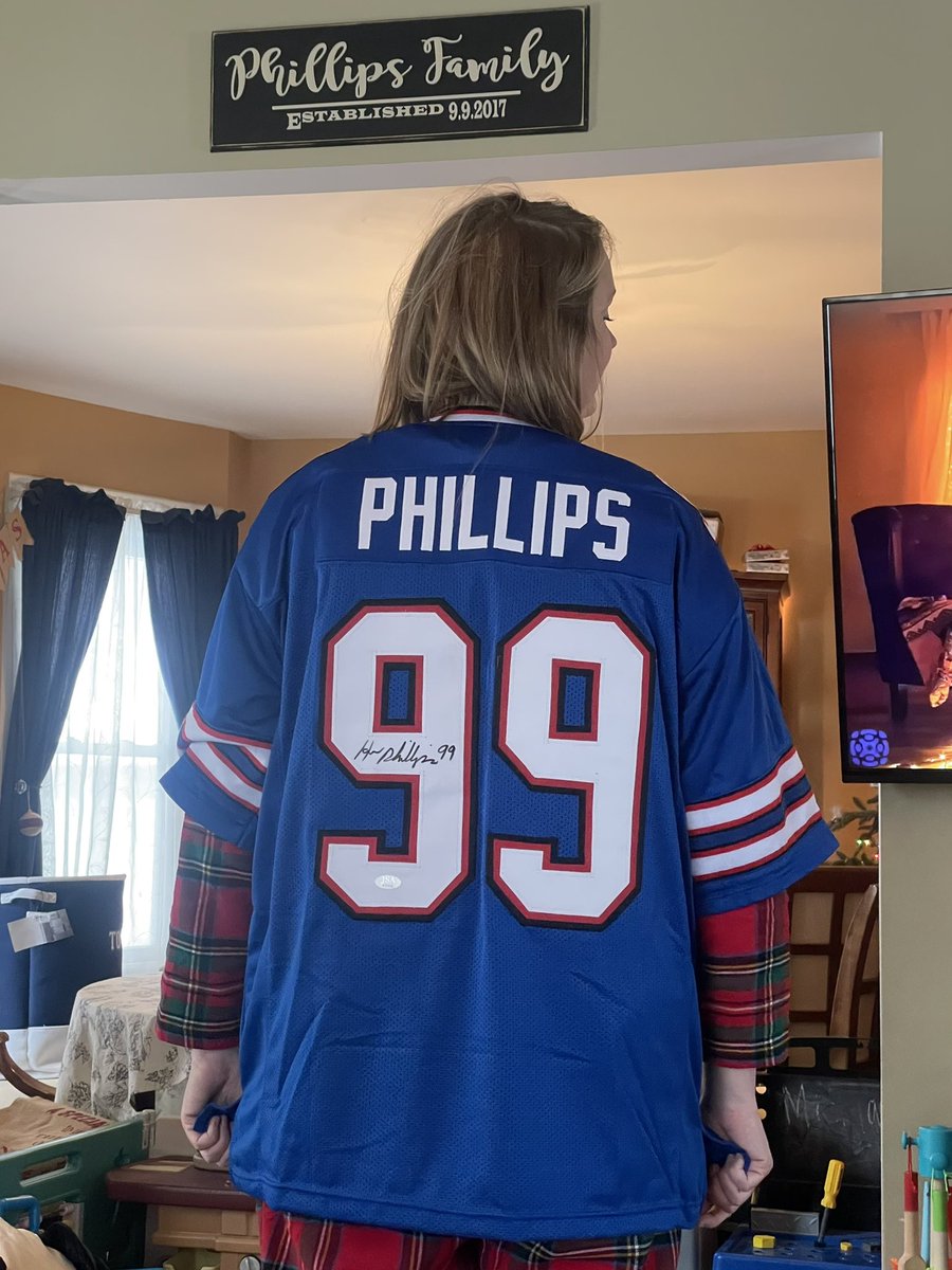 PLips's tweet photo. The only Christmas gift KP specifically asked for was a @BuffaloBills @horribleharry99 jersey.

He’ll always hold a special place in the Rochester Phillips family: https://t.co/OixGPzOsh5 https://t.co/zra78uvP7x