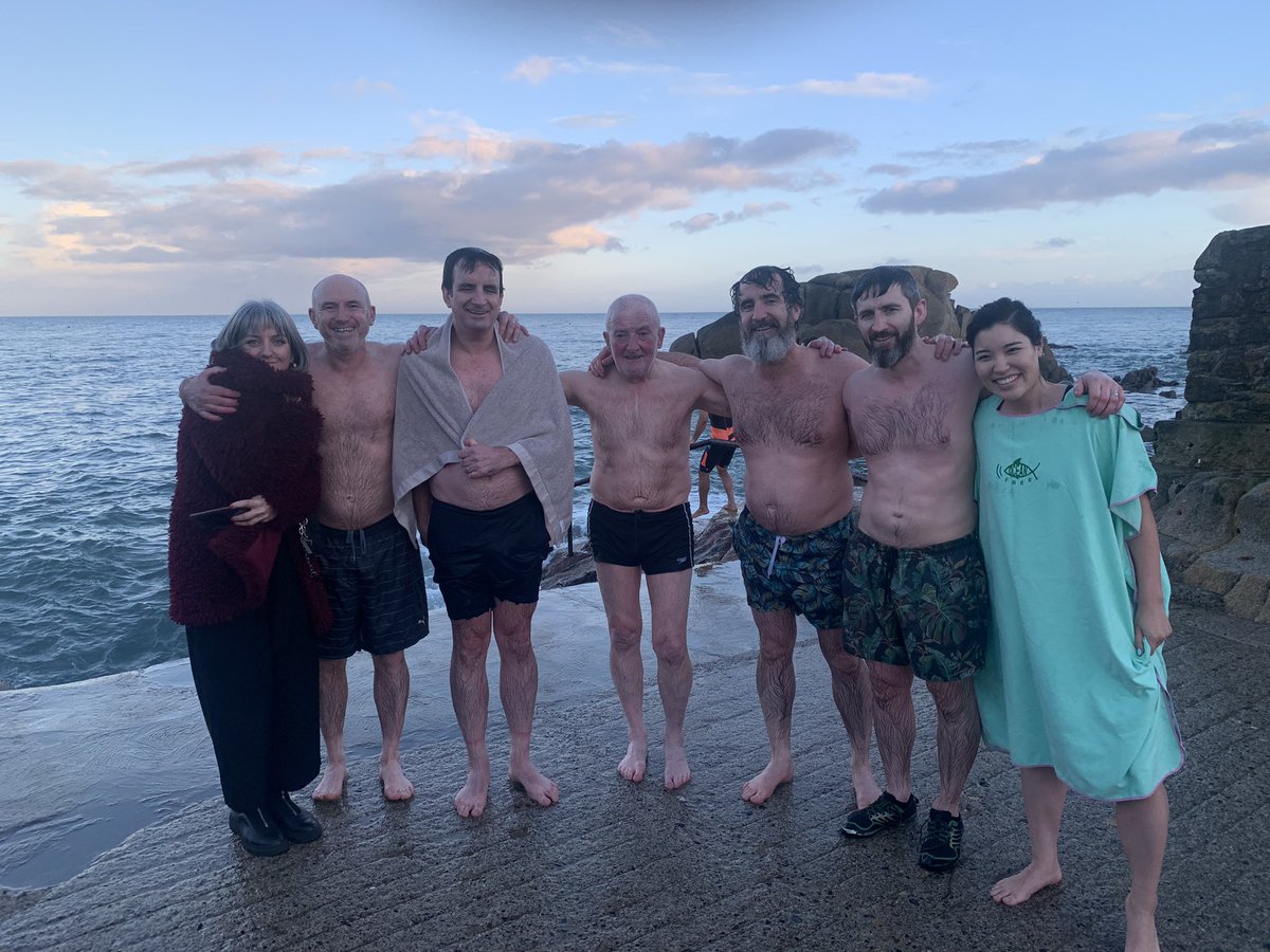 Hope everyone had a very merry Christmas. Great to be back home in Dublin. Took the chilly plunge today for Wright family Christmas swim at Forty Foot. Hot whiskey afterward a lifesaver.