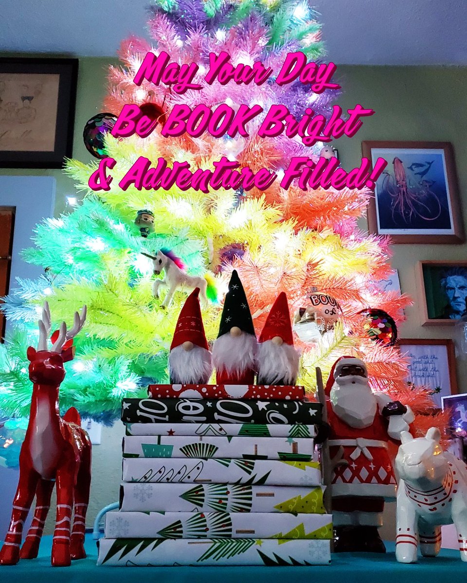 PagesAplenty's tweet photo. Merry Christmas Book Family! Hope there were book surprises under the tree for you 🥰. Now to read and cuddle up with our hot cocoa... family can wait, right? 😅🤭
#bookstagram #treetopia #unicorntree #bookmas #books #givethegiftofreading #readerswin #themagicofbooks https://t.co/gYZ3qWCYxZ
