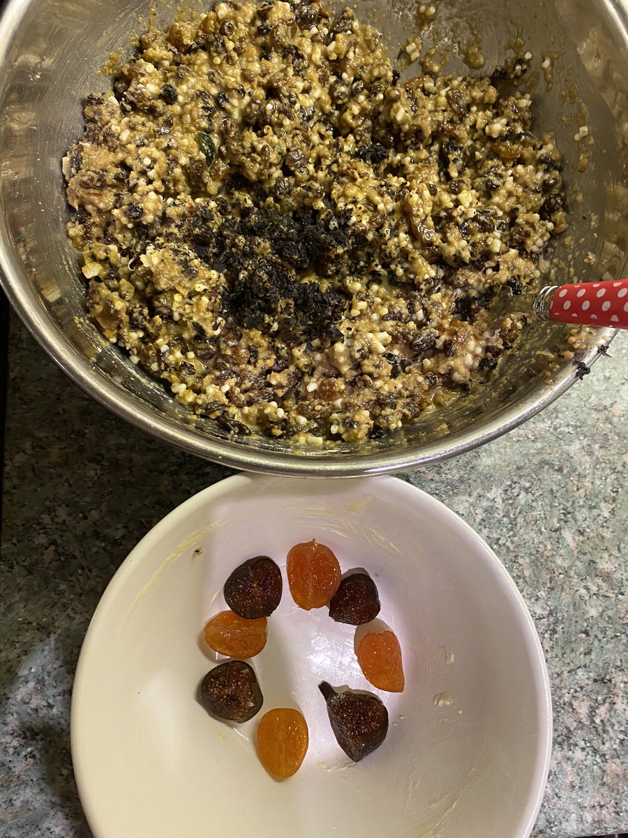 TheForagersKitc's tweet photo. Christmas Pudding from the Seaweed Kitchen @tidalrum  #laver #dulse @Fortnums candied fruits https://t.co/OhIvmf4Eda