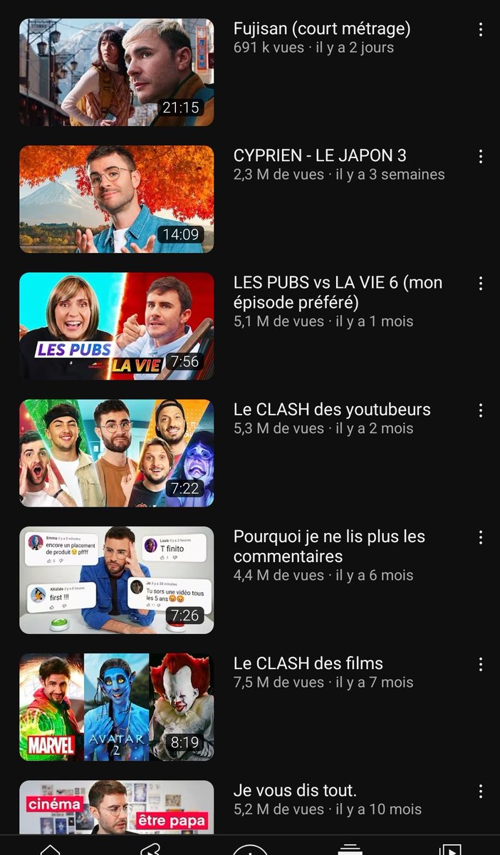 dizerebrey's tweet photo. @MonsieurDream Cette liste de vidéos aurait tout aussi pu exister en 2015.
C'est sûrement une des raisons de la baisse de vues https://t.co/ZJ3vaXIAyB