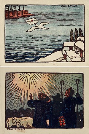 legacy_irish's tweet photo. Some old Irish Christmas cards. https://t.co/YUnnrtKFZr