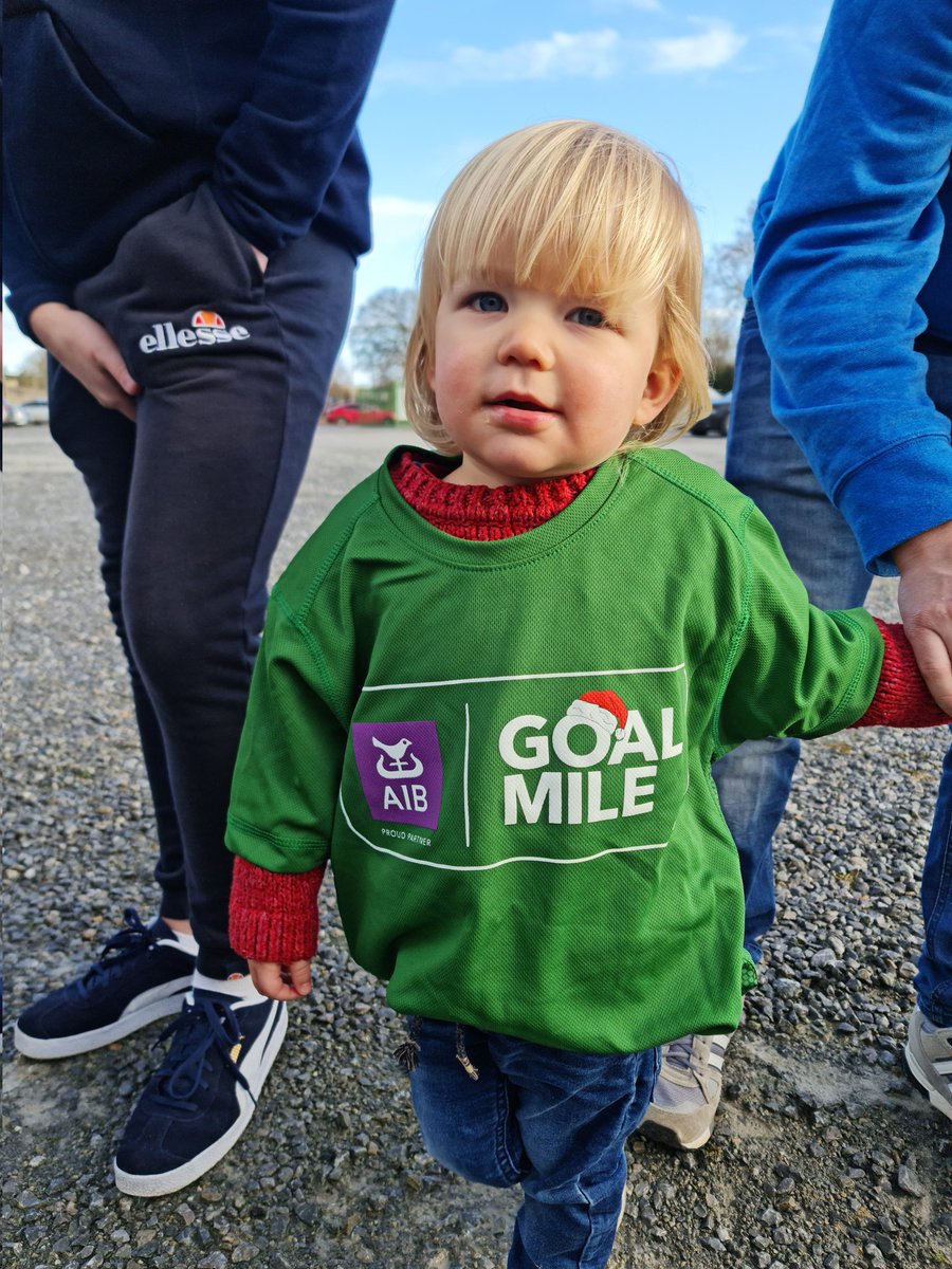 A call out to one of our youngest GOAL Milers (Bill Shire) today in Fedamore Co. Limk. So grateful that so many people across the country demonstrated the true spirit of Christmas by doing the GOAL mile. A special thanks to our amazing sponsors AIB for their amazing partnership