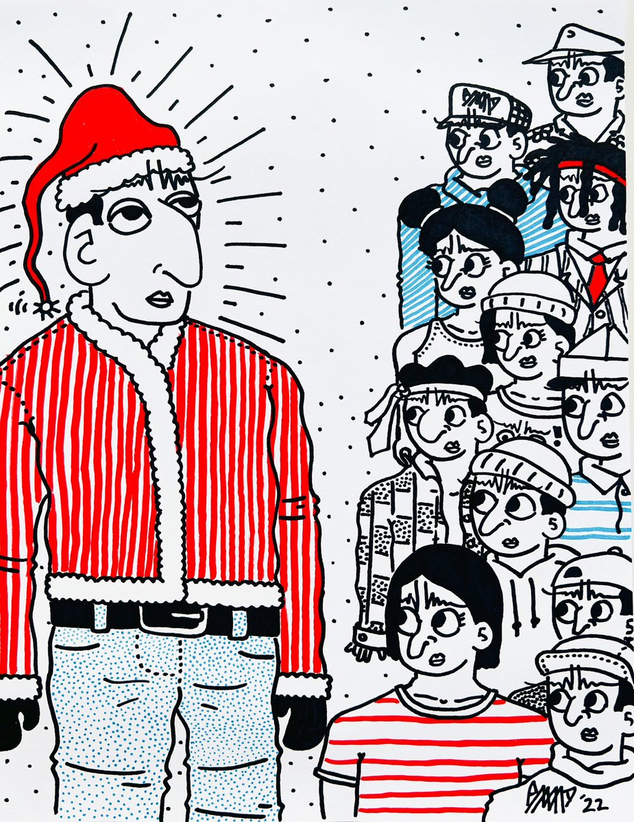 monstermike_art's tweet photo. Day 092 of Platform 99

Piece: Do It For The Kids
Dimensions: 8.5 x 11 in
Medium: Cardstock + Sharpie

In the spirit of Xmas, we’ll be raffling todays piece off for free to someone who likes, retweets, and 🎅🥵s in the comments 👇

Comes with the physical original :)

Merry Xmas! https://t.co/81UIHZwXQ0