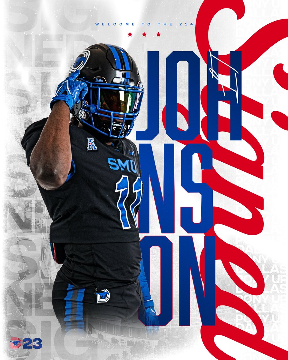 Having ourselves a VERY merry Christmas 👀 Mustang family, join us in welcoming @LJ_Johnson_Jr! #PonyUpDallas | #TripleD23