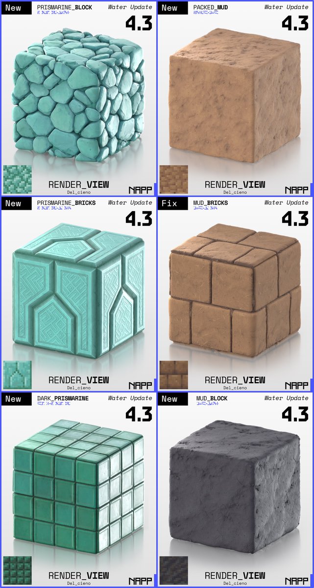 napp_lab's tweet photo. Some aditions from the last update!!

#minecraft #gamer #gaming #napp #gamers #3d #pcgamer #videogame #substance #minecraftersonly #minecrafters #dailyrender #mcpe #minecraftart #minecraftbuild #minecrafter #minecrafts #mojang #minecraftpics #minecraftisawesome #minecraftcity https://t.co/5bIBxUwlNo