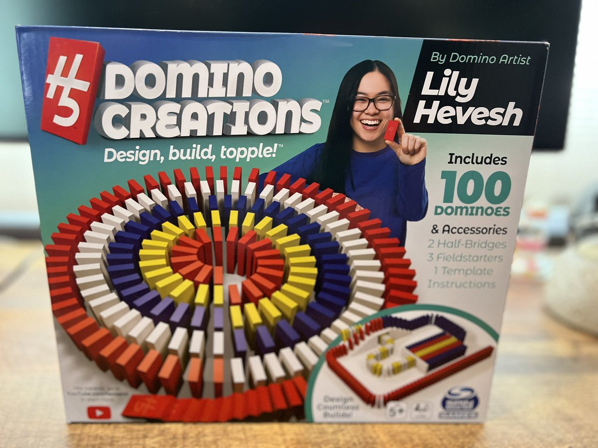hwoodminotaur's tweet photo. Santa brought me my very own domino set designed by @Hevesh5 featured in the remarkable documentary, @LilyTopples directed by the brilliant @jeremyworkman! You can stream it now on Discovery+! https://t.co/F1SAGL9Y1n