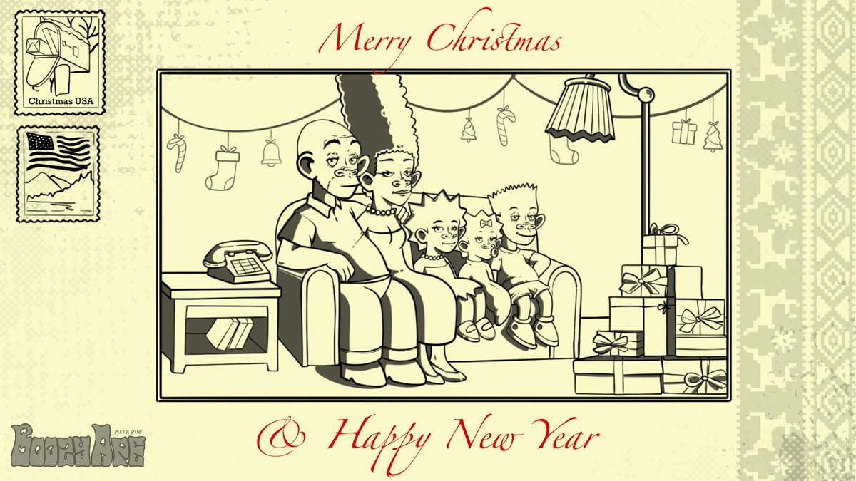 🟣Happy holidays to everyone who is not hiding from weird relatives.
#boozyape #bamp #boozyapemetapub