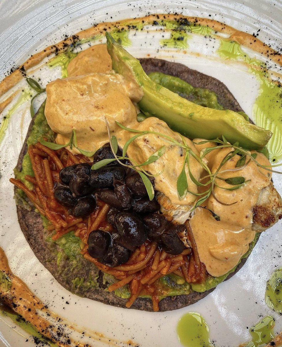 Taco de pescado Lula, chef Lula Martin del Campo <a href="/lulachef/">Lulachef</a> presentado en el Festival Mesa de Autor de Fisher’s House #CDMX #Sabores2022