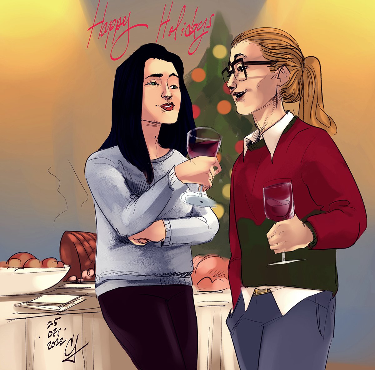 cuaviaaceves1's tweet photo. Happy holidays everyone! 
Hope you have a wonderful celebration and the best food possible. https://t.co/kAvGDJhyna