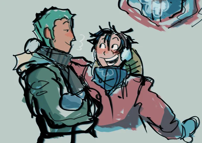 i like when luffy remembers what being cold is 