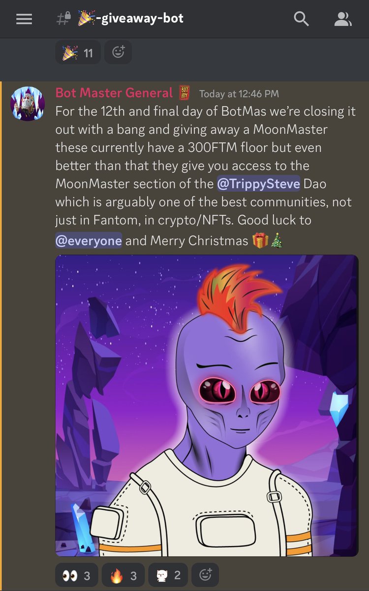 JesterJson's tweet photo. Today is the final day of #BotMas for our holders in the @ThisBotBoy discord https://t.co/JbqNZ4AkHg if you haven’t participated yet this last one is NOT one to miss! 🎁 #Fantom #AVAX #ETH https://t.co/2L6T55siDW