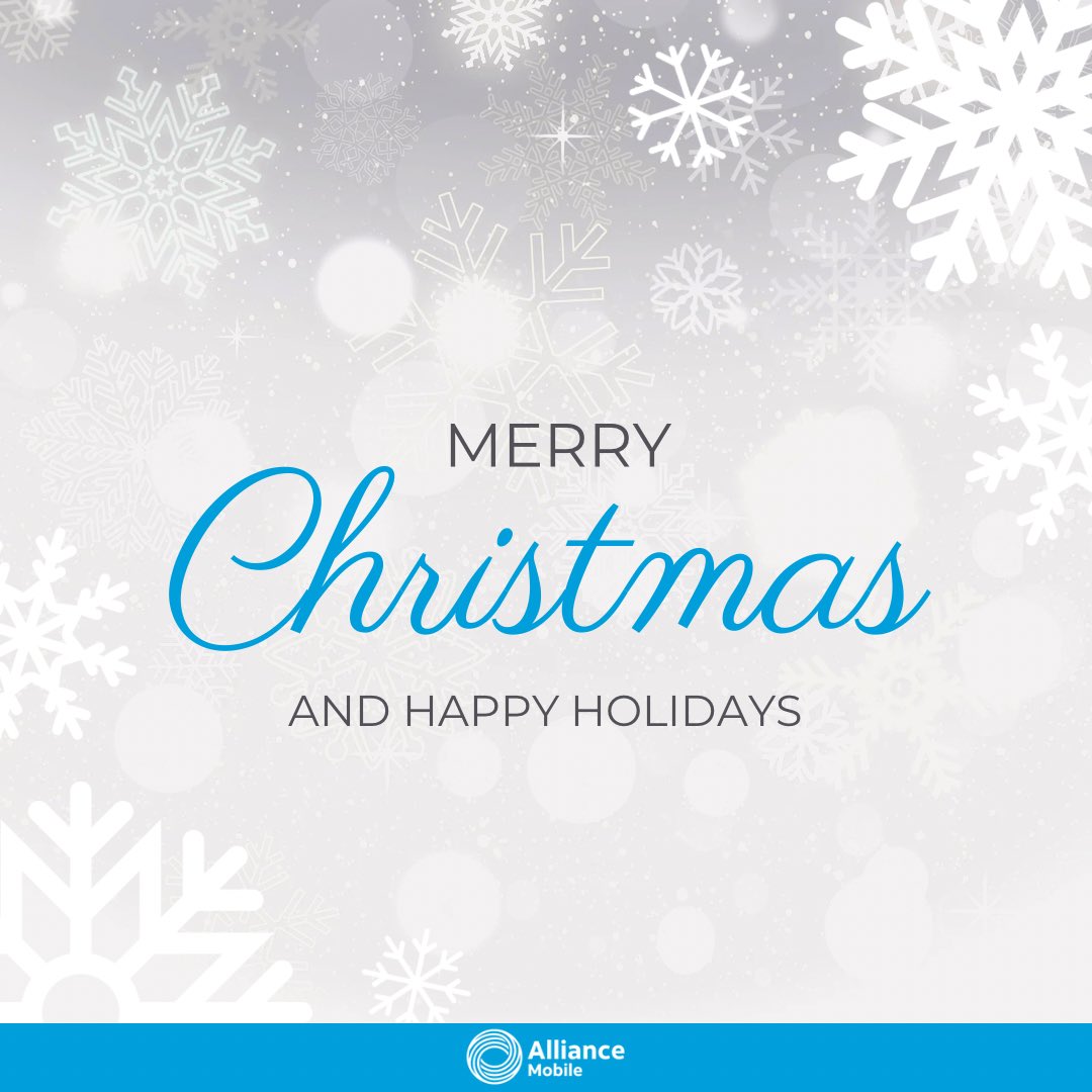 Happy Holidays &amp; Best Wishes from Alliance Mobile ☃️