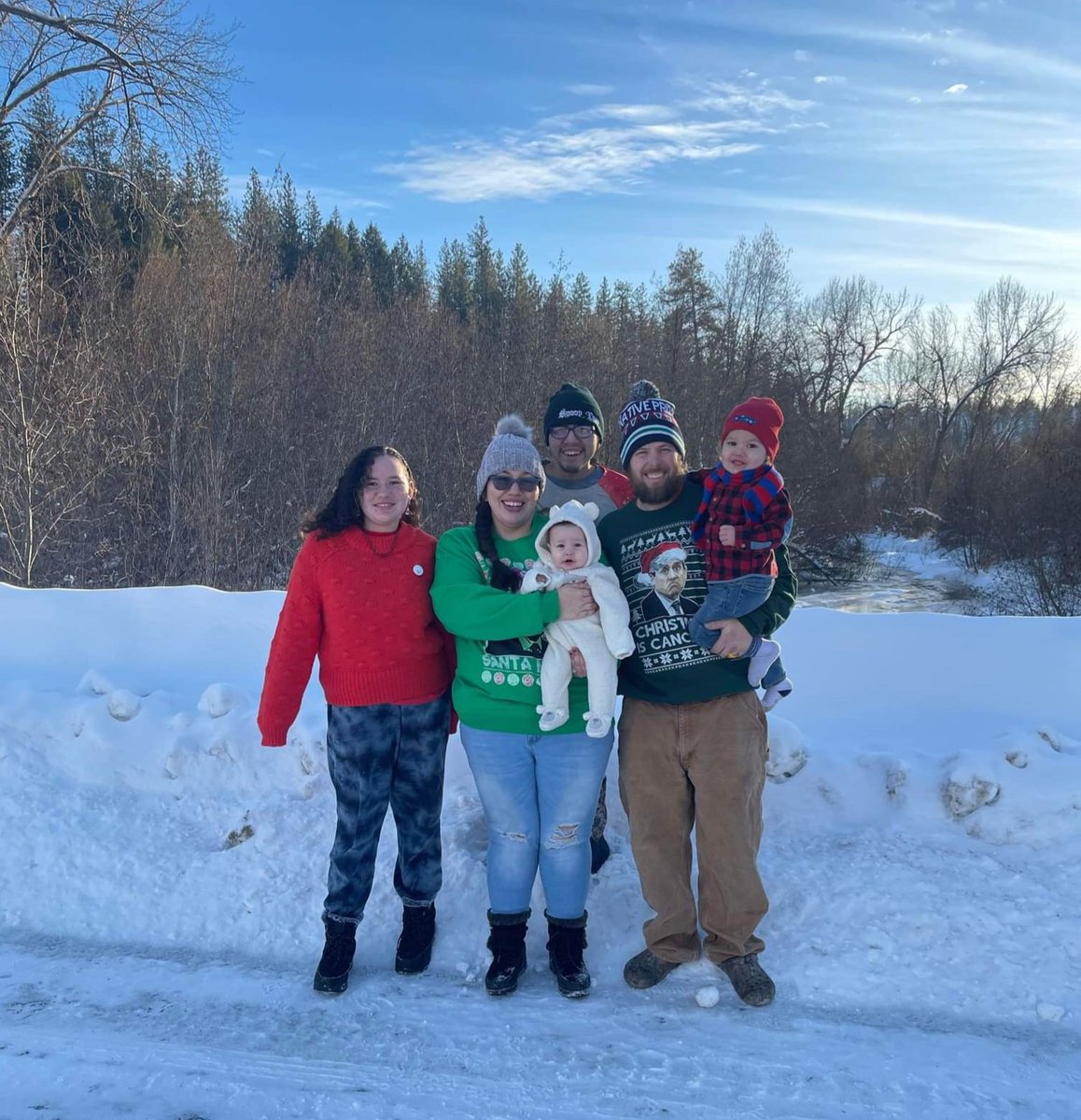 Nut88Pre's tweet photo. Happy Holidays! From the Jenkins!
#spokanereservation https://t.co/U9Coie3TTy