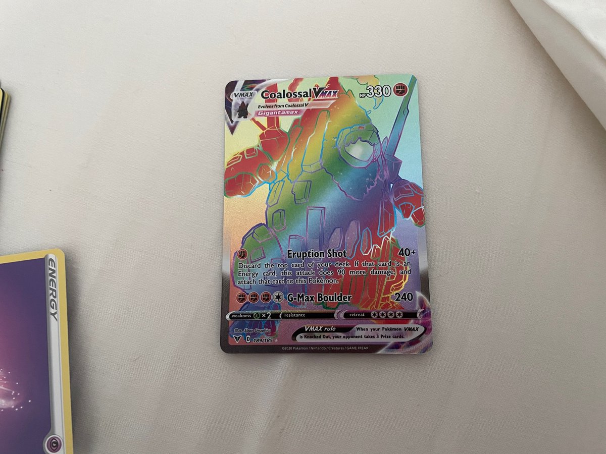 RealFrostea's tweet image. Uh, so my Mom gave me a single pack of Pokémon cards for one of my Christmas presents (in my stocking) since she knows that I like Pokémon even though I don’t really collect the cards. Still cool of her, but this was my big pull from the pack. Did I win?