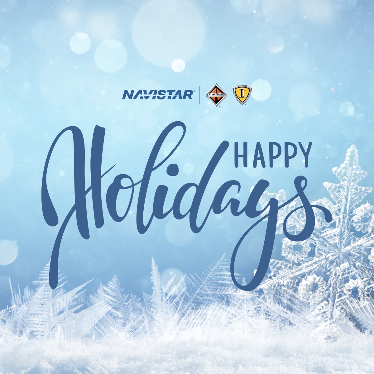 NavistarNews's tweet photo. Wishing everyone a happy and healthy holiday season! #RideWithNavistar https://t.co/WDFQ8rghe3